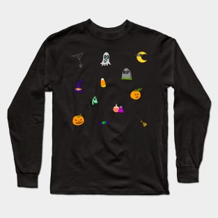 Halloween Doodles Sticker Pack Long Sleeve T-Shirt